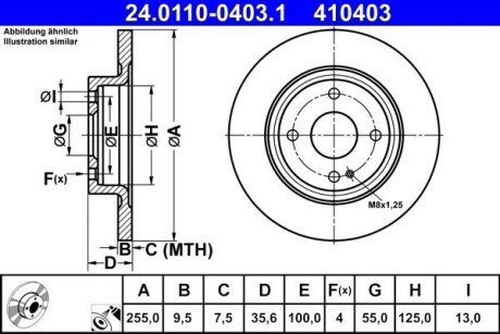 Тормозной диск 24.0110-0403.1