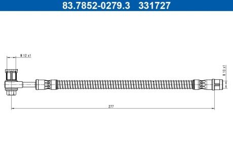 Гальмівний шланг 83.7852-0279.3