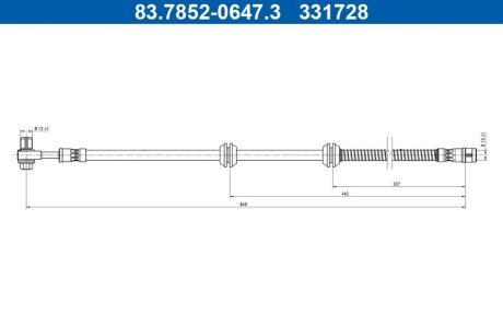 Гальмівний шланг 83.7852-0647.3