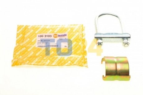 Комплект скоби стабілізатора (переднього) DB207-410 (планка + гайки) AUTOTECHTEILE 100 3103 (фото 1)