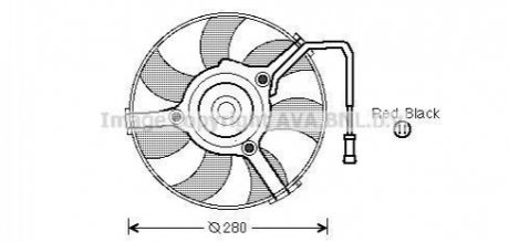 Вентилятор радиатора VW AVA COOLING AI7504 (фото 1)