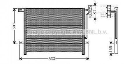 Радиатор кондиционера AVA COOLING BW5203 (фото 1)