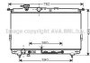 Радиатор охлаждения двигателя AVA COOLING HYA2107 (фото 1)