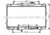 Радіатор охолодження двигуна AVA COOLING KAA2075 (фото 1)
