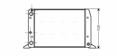 Радиатор охлаждения двигателя AIA2028