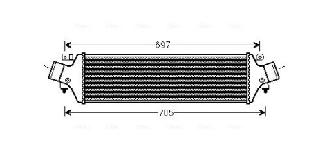 AVA ALFA ROMEO Інтеркулер GIULIETTA 1.4, 2.0 10- AL4118