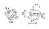 AVA BMW Оливний радіатор (без корпуса) 1 (E81), 1 (E87), 1 (E88), 3 (E90), 5 (E60), X3 (E83) AVA COOLING BW3412 (фото 1)