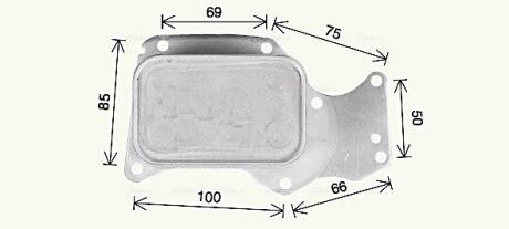 AVA BMW Оливний радіатор (без корпуса) 1 (F20), 2 (F22, F87), 3 (F30, F80), 3 Touring (F31), 5 (G30, F90) BW3621