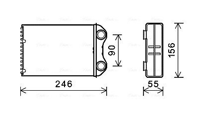 AVA MINI Радіатор опалення MINI (R50, R53, R52) BW6426