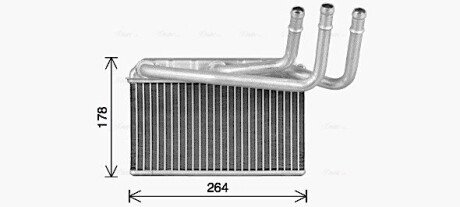 Радиатор отопителя салона BMW X5e70 X6e71 X5f15 X6f16 (BW6599) AVA