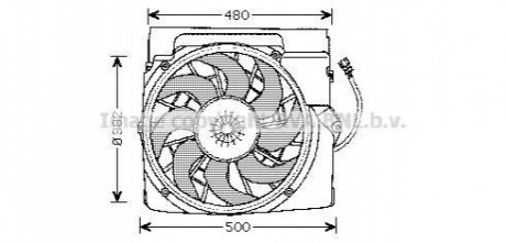 Вентилятор, охлаждение двигателя AVA COOLING BW7511 (фото 1)