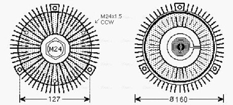 Вискомуфта AVA AVA COOLING BW C353 (фото 1)