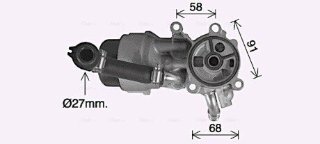 Радіатор масляний CITROEN/FIAT/FORD/VOLVO у зборі (Ava) CN3307H