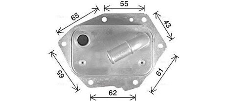 Радіатор масляний Ford Mondeo IV 2,2TDCI 07> , LR Evogue 2,2D 11> , PSA 2,2HDI 407 508 (CN3326) AVA