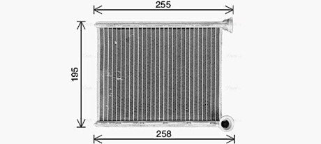 Радиатор отопителя салона (CN6333) AVA