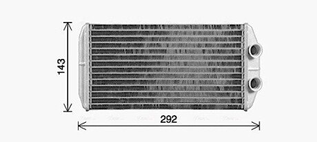 Радіатор пічки AVA COOLING CN6338 (фото 1)