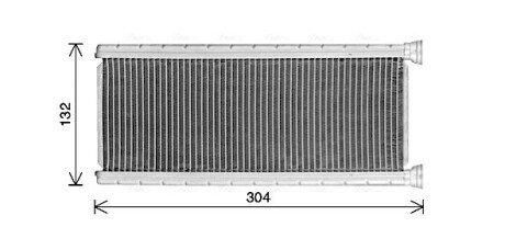 Радіатор обігрівача салону PSA Jumpy Expert 16>, C4 Picasso 13>, 5008 16> AVA AVA COOLING CN6339 (фото 1)