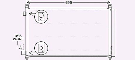 Радіатор кондиціонера DN5456D