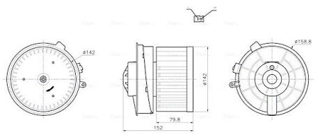 Вентилятор отопителя салона Nissan Qashqai I (07-13) DN8486