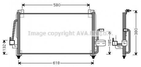 Радіатор кондиціонера AVA COOLING DW 5040 (фото 1)