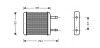 Радиатор отопителя салона Daewoo Matiz 98&gt; AVA COOLING DW6024 (фото 1)