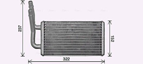 Радиатор отопителя салона Ford Tranzit 06> FD6661