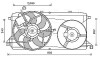 AVA FORD Вентилятор радіатора (дифузор в зборі) TRANSIT TOURNEO 2.2 06-, TRANSIT 2.2 06- AVA COOLING FD7580 (фото 1)