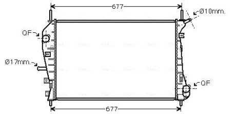 Радиатор охлаждения двигателя FDA2376