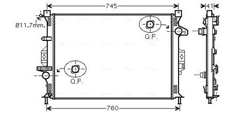 Радiатор AVA COOLING FDA 2424 (фото 1)