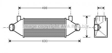 Интеркулер Ford Transit 2.4TDDI (00-) FDA 4314