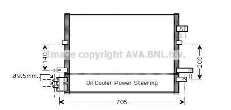 Радиатор кондиционера AVA COOLING FDA5377 (фото 1)