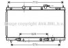 Радиатор охлаждения двигателя Honda CR-V 2,0i (01-07) AT AVA AVA COOLING HD 2163 (фото 1)