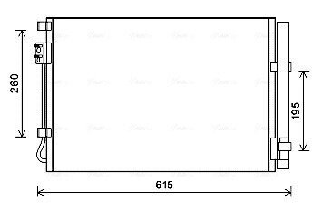 Радіатор кондиціонера AVA COOLING HY5269D (фото 1)