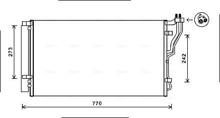 Радіатор кондиціонера HYA5246D