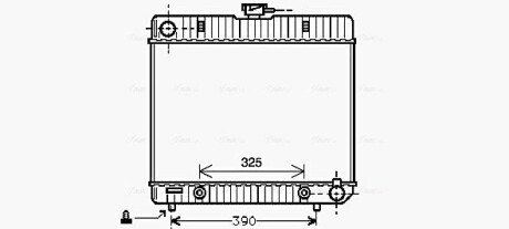 Радиатор охлаждения двигателя AVA COOLING MS2043 (фото 1)