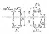Масляний охолоджувач (теплообмінник) AVA COOLING MS3685 (фото 1)