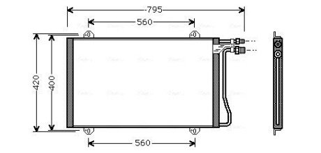 Радиатор кондиционера MS5219