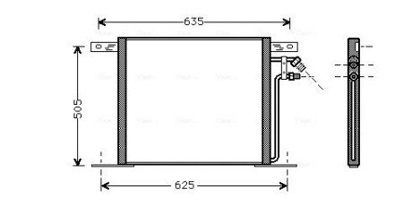 Радиатор кондиционера MS5220