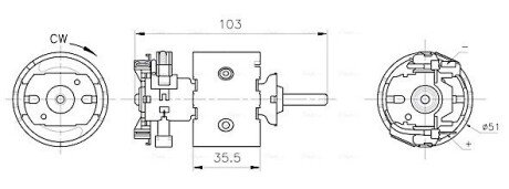 Моторчик пічки MB Sprinter 901-905 95-06 MS8783