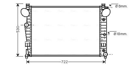 Радіатор (вир-во AVA) MSA2308