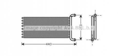 Радиатор отопителя салона MB Sprinder CDI 06> / VW Crafter 2,5TDI 06> (MSA6399) AVA