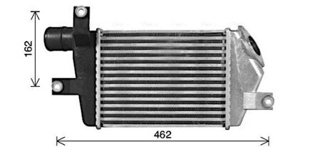 Интеркулер L200/PAJERO 2.5 DiD 06+ (пр-во AVA) MT4283