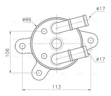 Радиатор масляный АКПП Mazda CX5 (12-) 2.0i MZ3301