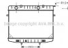 Радіатор, охолодження двигуна AVA COOLING OL2188 (фото 1)