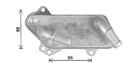 AVA OPEL Оливний радіатор (без корпуса) VECTRA C 2.0 03-, SIGNUM 2.0 03-, SAAB, CADILLAC OL3711