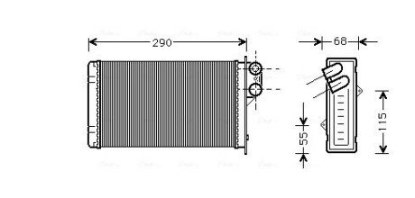 Радиатор печки PE6100