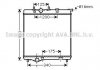 Радиатор охлаждения Citroen C3/Peugeot 207/208 1.4/1.6 07- AVA COOLING PEA2298 (фото 1)