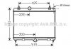 Радіатор охолодження двигуна AVA COOLING PEA2358 (фото 1)