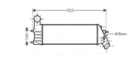 AVA CITROEN Інтеркулер C8 2.0, 2.2 02-, FIAT, LANCIA, PEUGEOT PEA4261