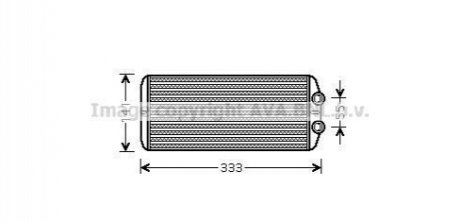 Радиатор отопителя салона (PEA6312) AVA